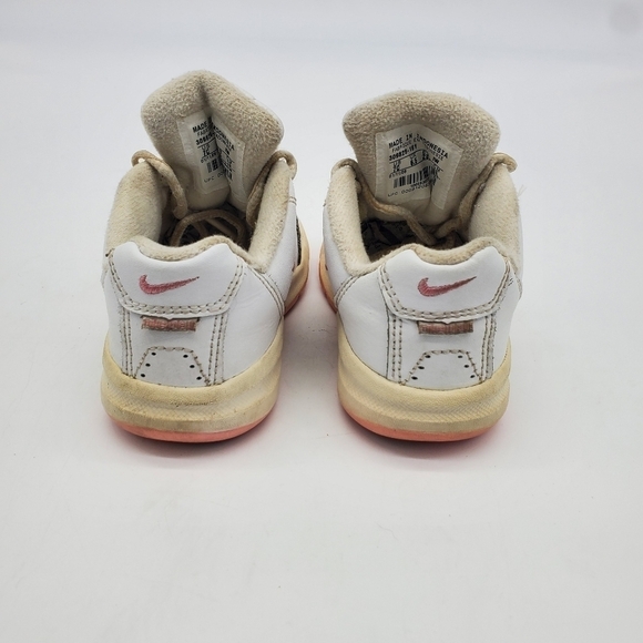 Nike Shoes Baby 7C Girl Gym Sneaker White Pink #309828-161 Vintage - Picture 5 of 12